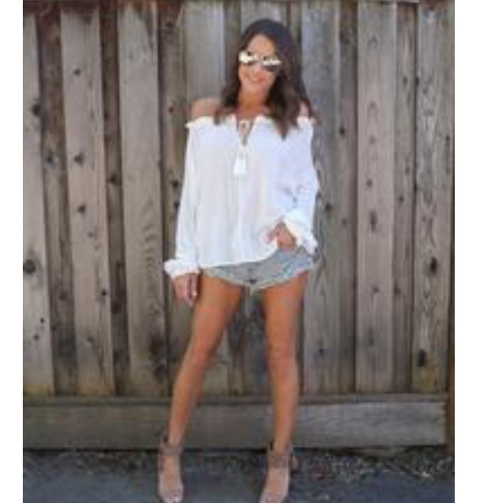 White Off Shoulder Blouse